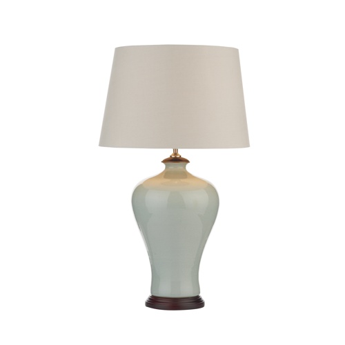 现代新中式美式简约欧式陶瓷台灯客厅卧室床头灯节能装饰灯具