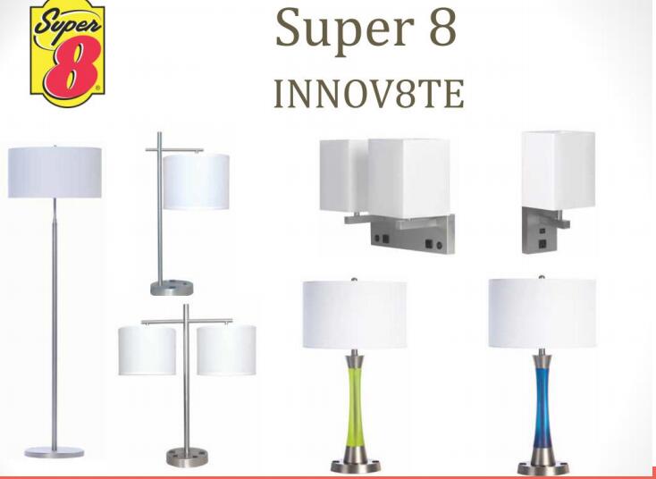 Super 8 hotel lamp